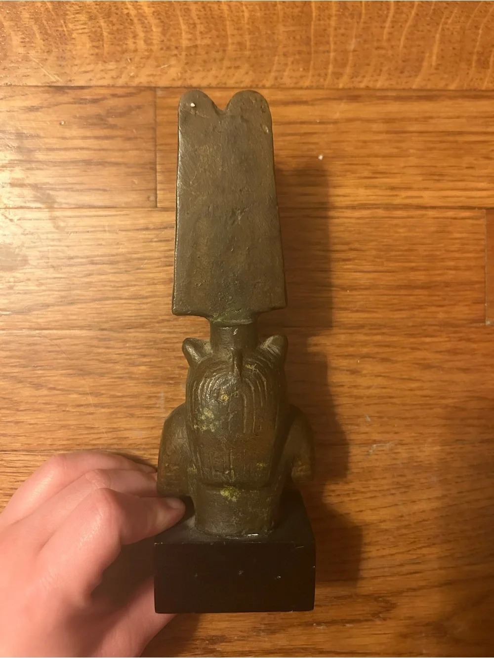 Mini Brown Metal Statue of the Egyptian God Anubis (God of the Underworld)